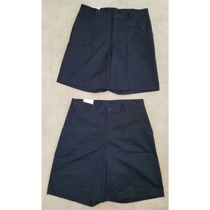 NWT 2 Pairs Classroom School Uniforms Shorts Lot Size 15/16 Navy Blue Bermuda